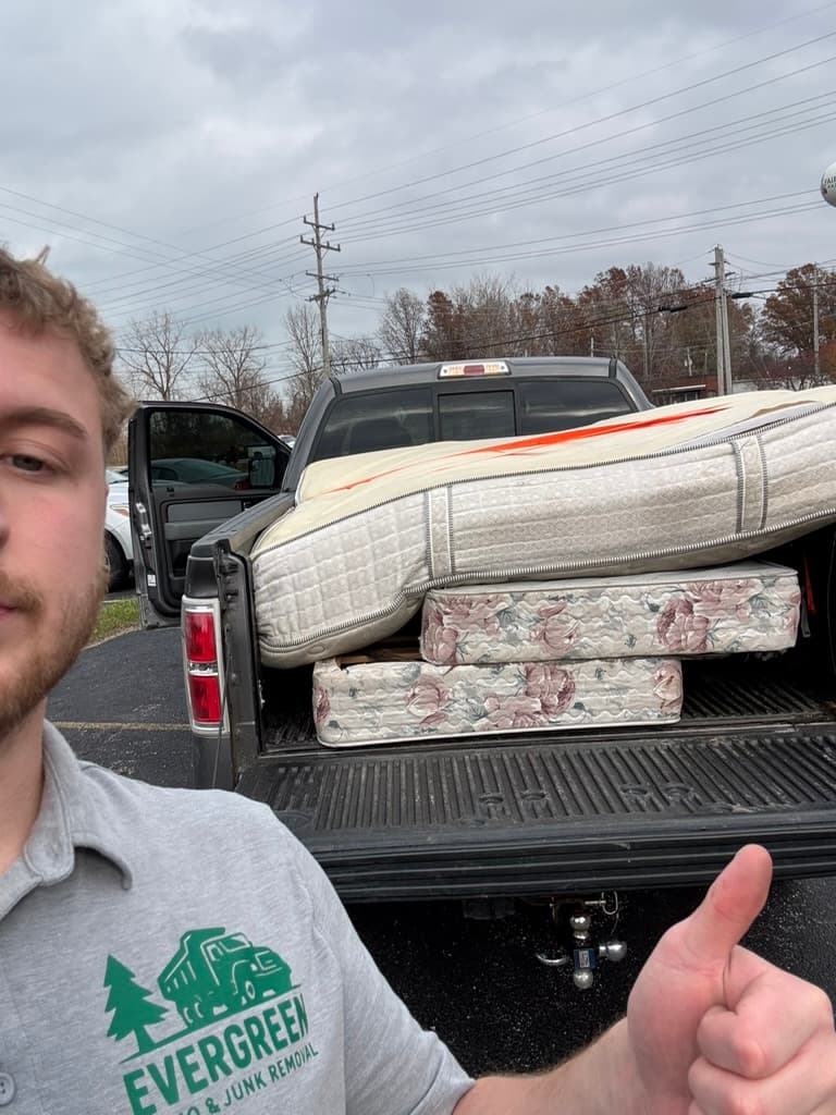 Mattresses and bedding hauled from eviction cleanout — full removal service